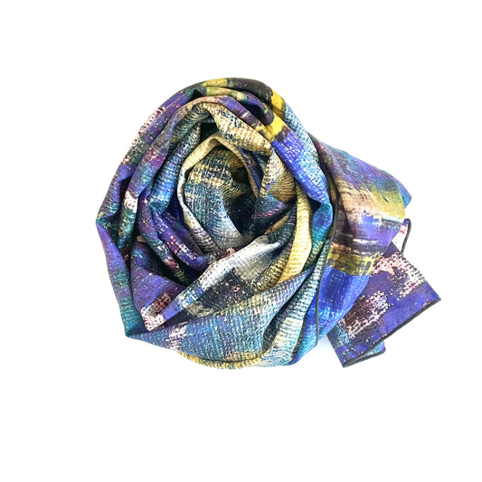 Cerulean Lime Scarf