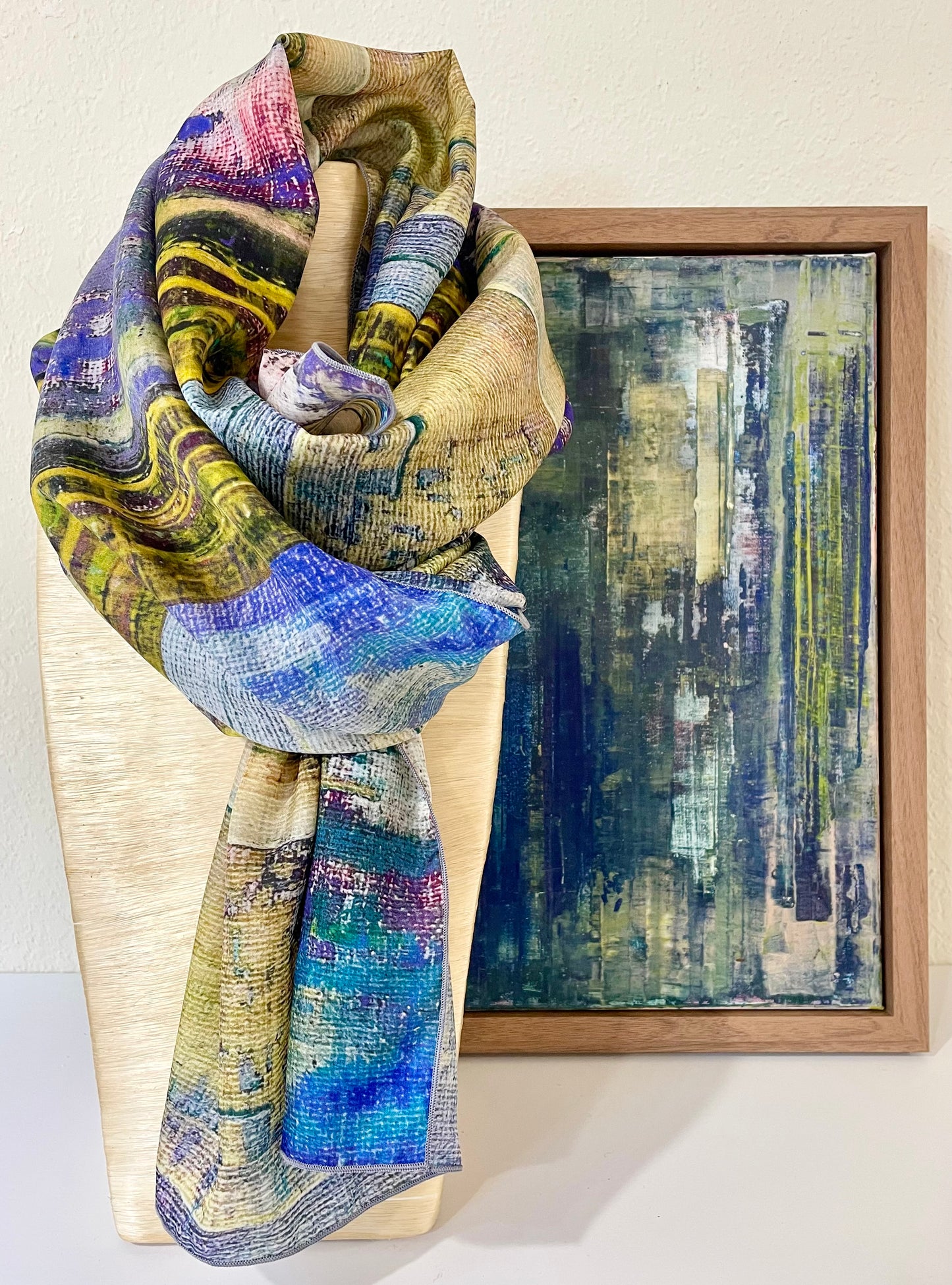 Cerulean Lime Scarf