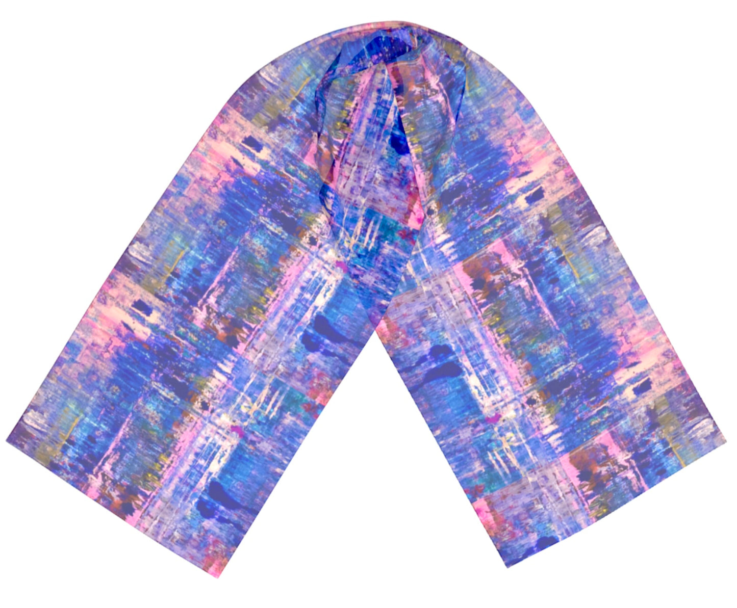 Cobalt Rose Scarf