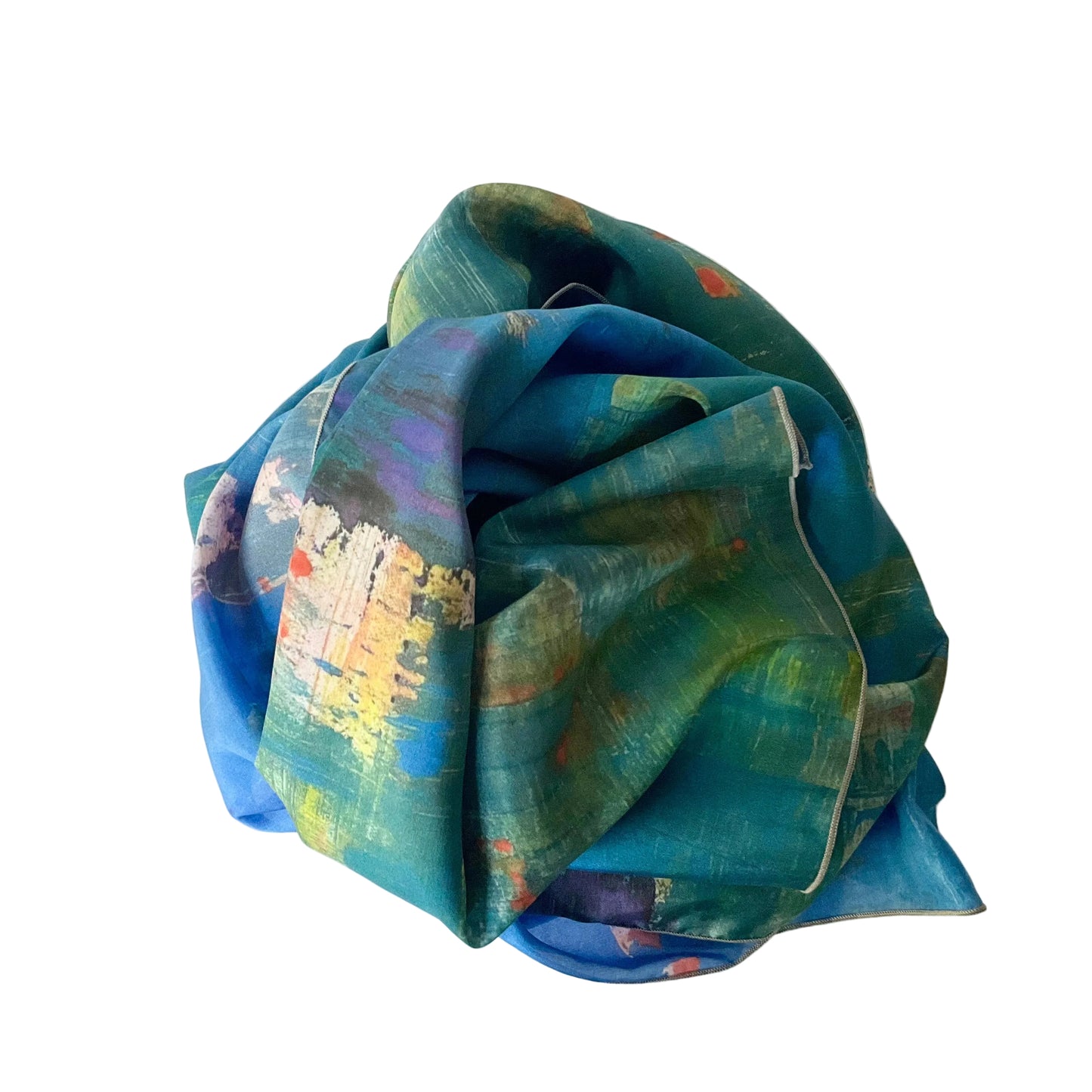 COBALT MOSS SCARF