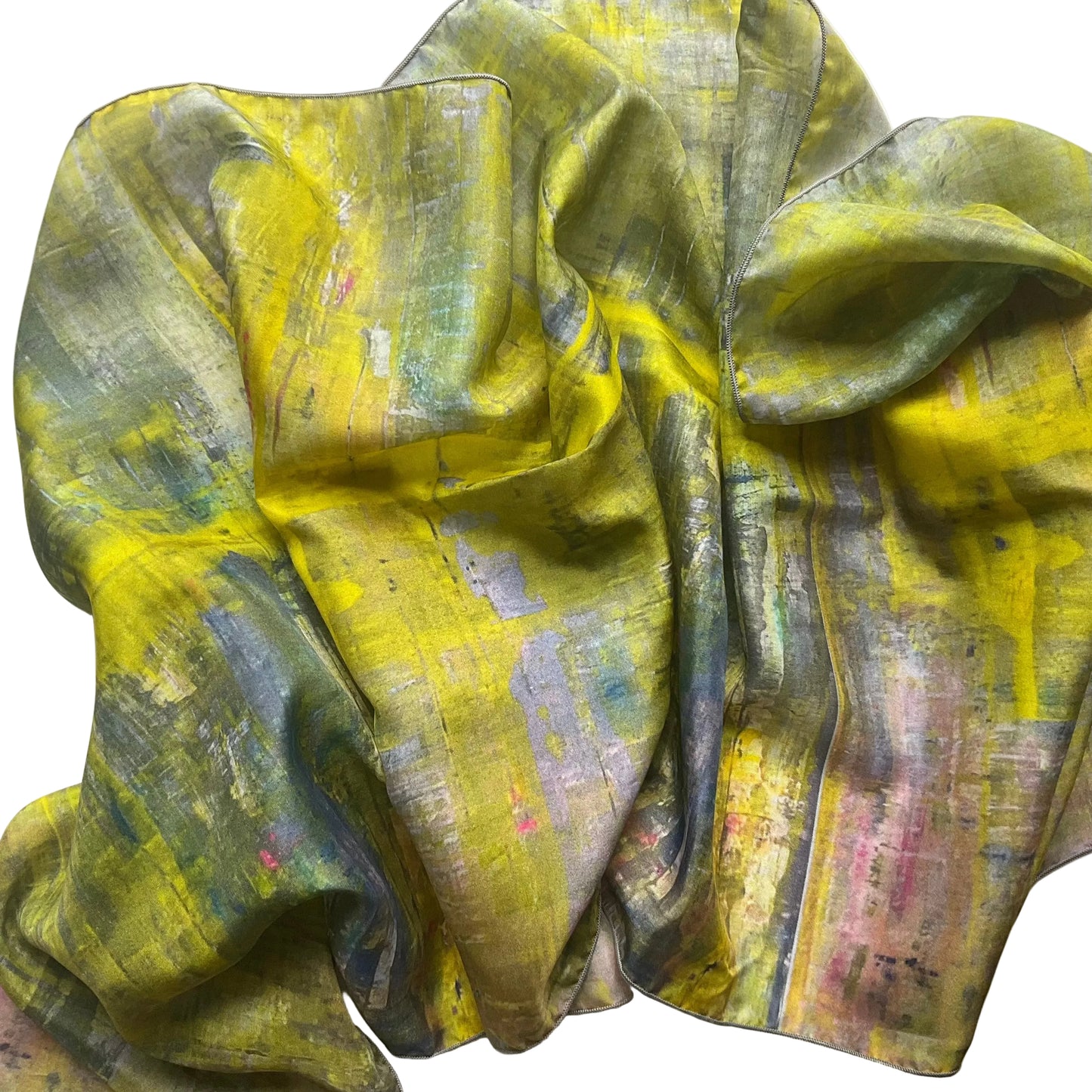 LEMON PEWTER SCARF