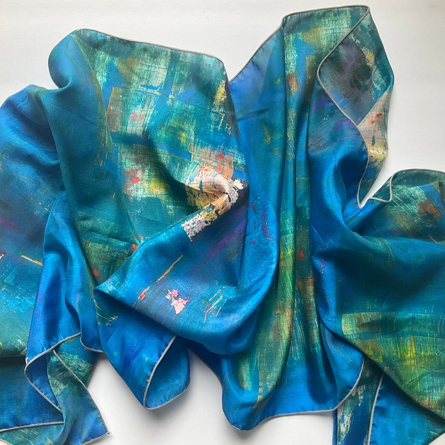 COBALT MOSS SCARF