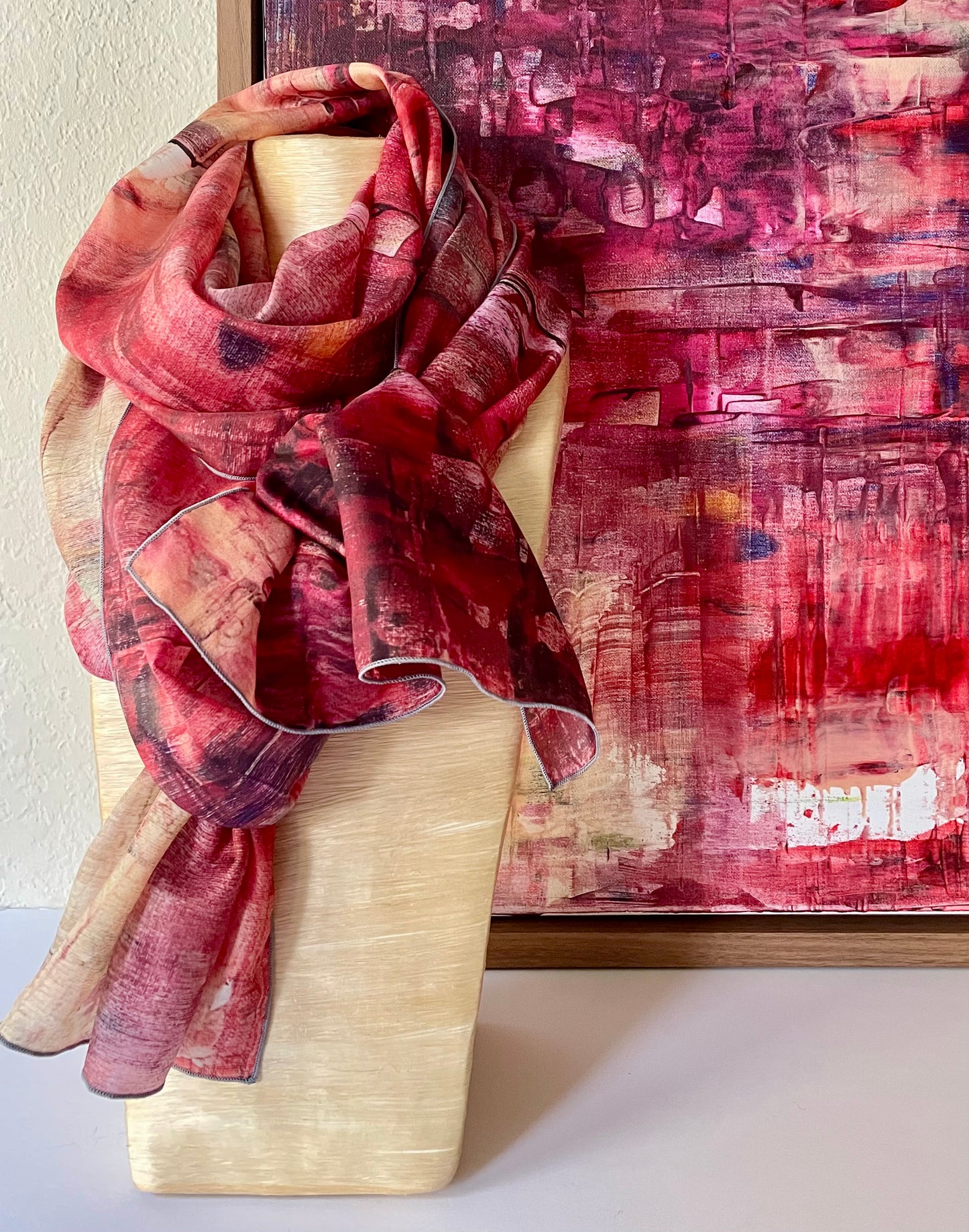 Fuschia Blonde Scarf