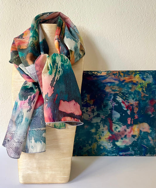 Celadon Pink Scarf