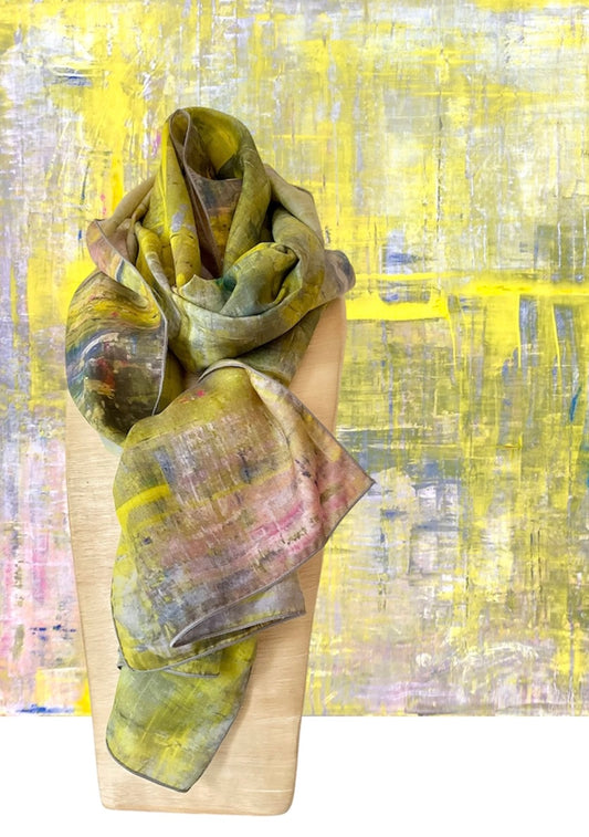 LEMON PEWTER SCARF